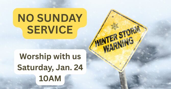 NO SUNDAY WORSHIP SERVICE