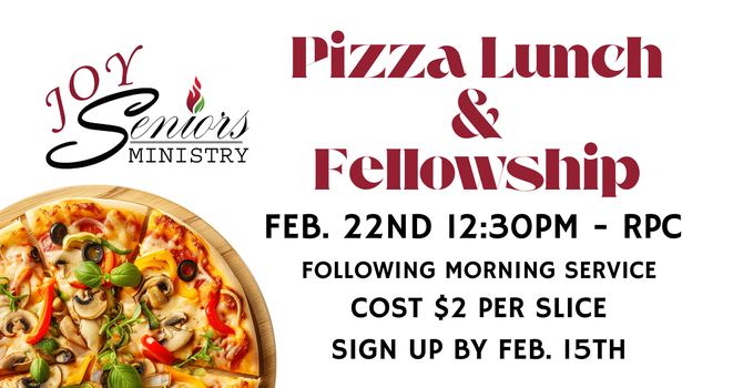 JOY Seniors Pizza Lunch