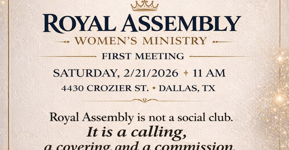 Royal Assembly Women’s Ministry – First Gathering
