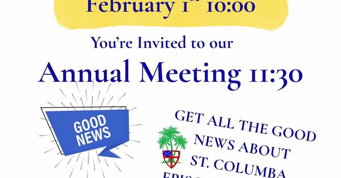 Sunday Feb. 1st -Service will be at 10:00~Just 1 Service! image