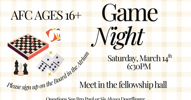 Game Night / Fellowship