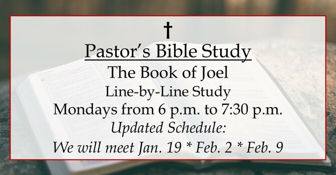 Pastor's Bible Study