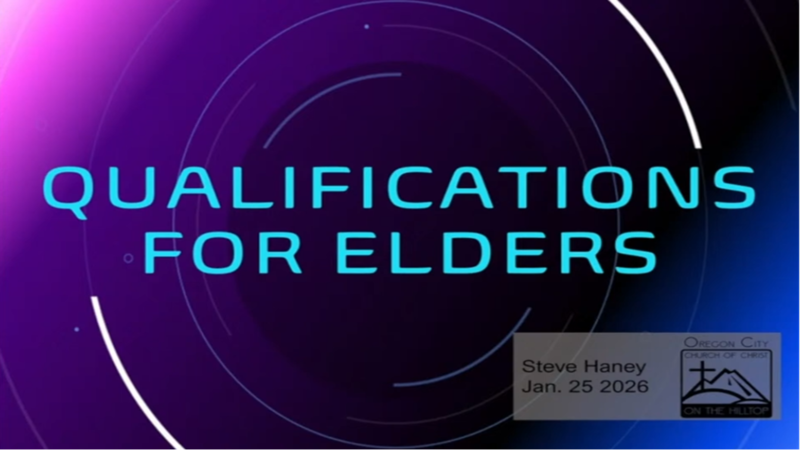 Above Reproach: The Qualifications for Church Elders