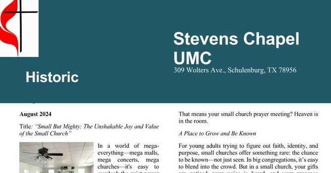 August 2024 - Newsletter image