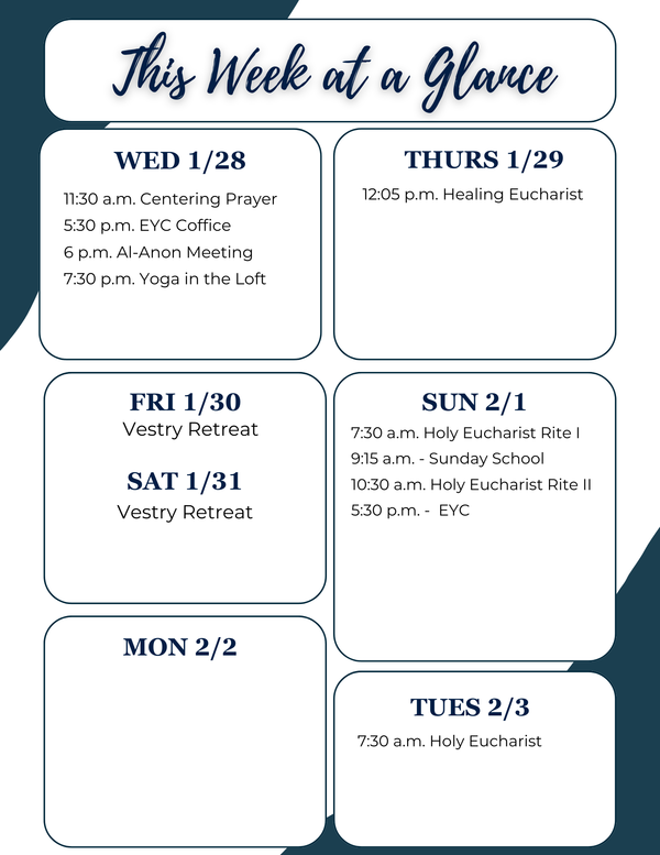 This Week at a Glance