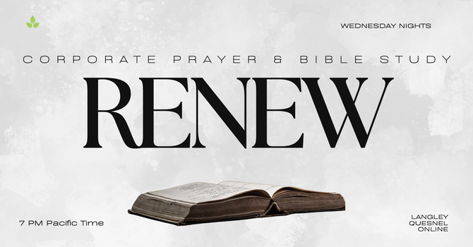 Wednesday Bible Study 