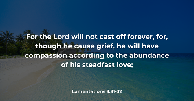 Lamentations 3:31-32 image