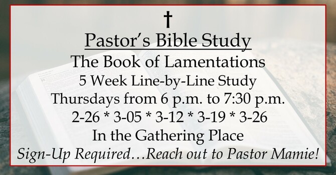 Pastor's Bible Study
