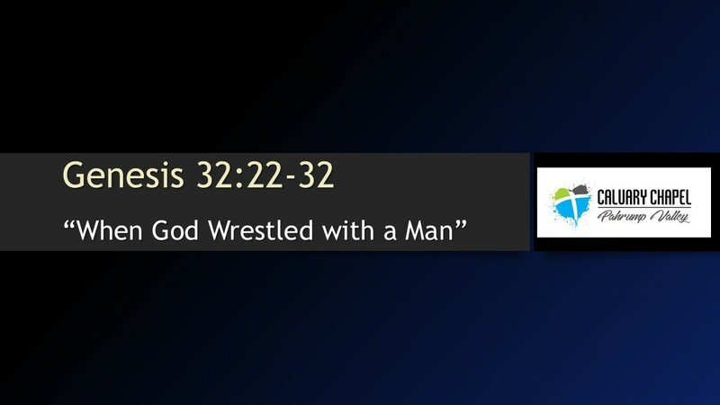 When God Wrestled with Man      