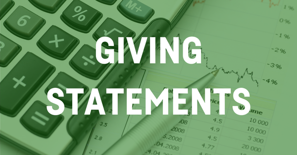 2025 Giving Statements 