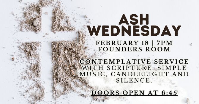Ash Wednesday Service