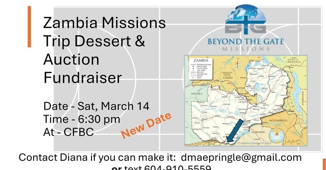 Zambia Missions Trip Fund Raiser image