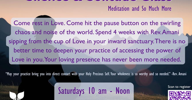 Silence and Solitude Class