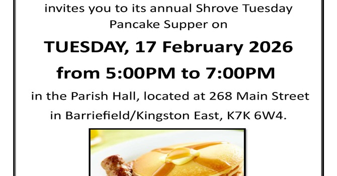 Shrove Tuesday Pancake Supper