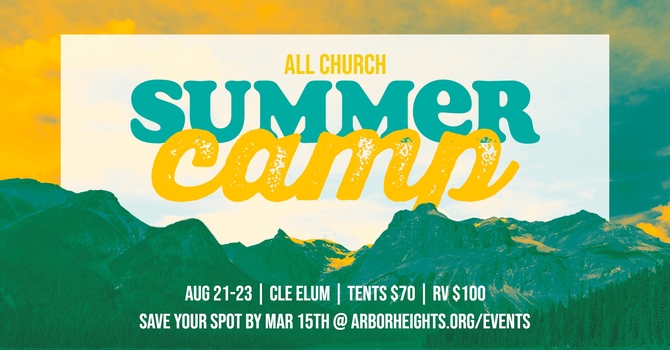 All Church Summer Camp Pre-Registration
