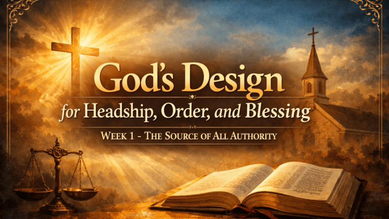 God's Design for Headship, Order, and Blessing - The Source of All Authority