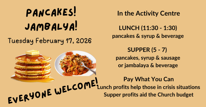 Pancake Lunch and Supper