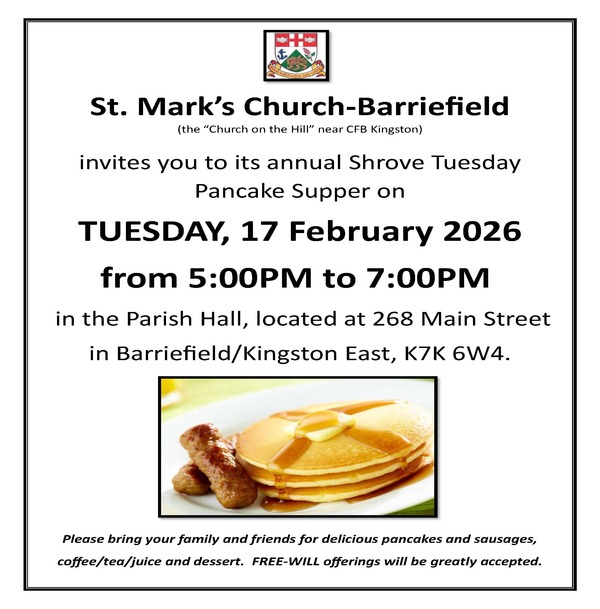 Shrove Tuesday Pancake Supper