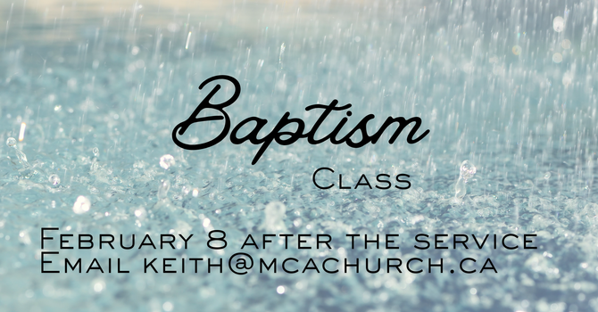 Baptism Class