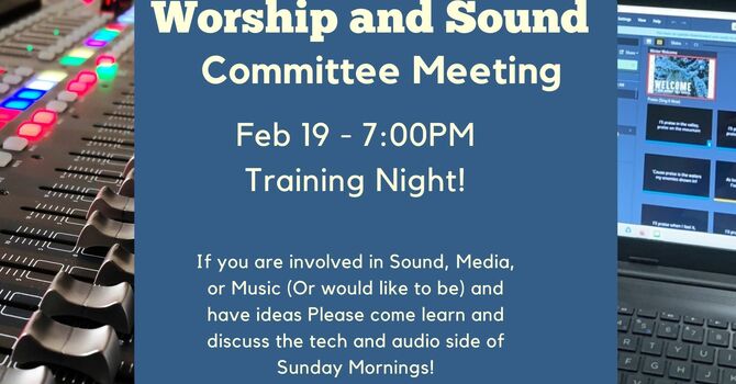 Sound and Worship Training Night