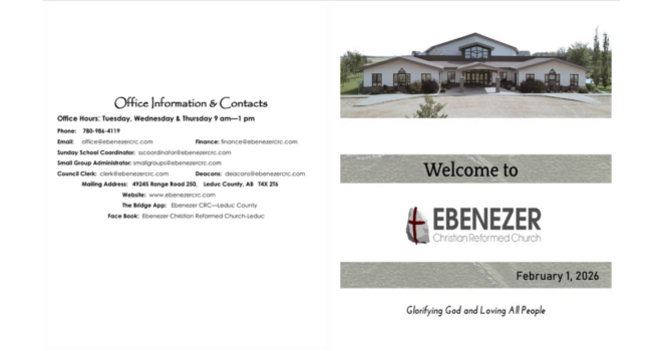 February 1, 2026 Bulletin