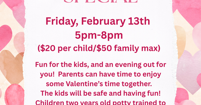Parent’s Night Out: Valentine’s Special