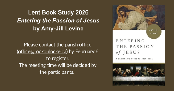 Lent Book Study 2026: Entering the Passion of Jesus by Amy-Jill Levine image