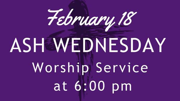 Ash Wednesday Service