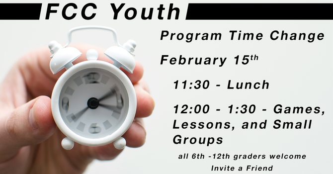 New Youth Group Times 