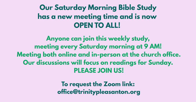 Saturday Morning Bible Study