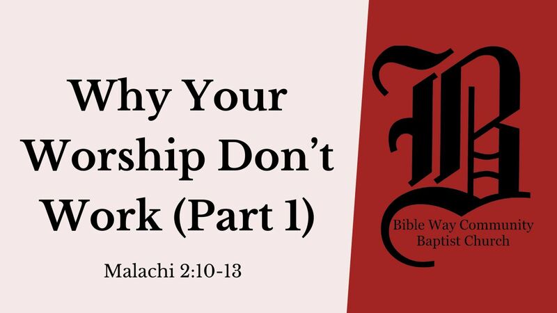 Why Your Worship Don't Work