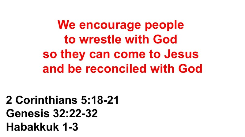 Wrestling with God to Reconcile with God