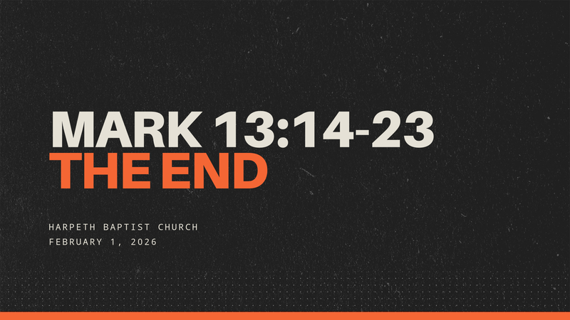 Mark 13:14-23, The End (part 2)
