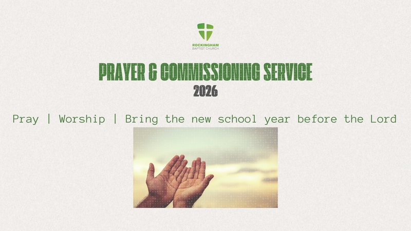 Prayer & Commissioning Service