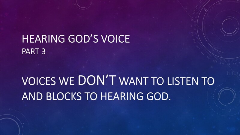 Hearing God's Voice 