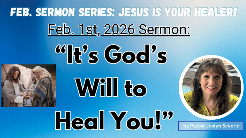 "It's God Will To Heal You!" 