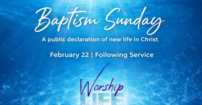 Baptism Sunday