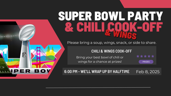 Souper Bowl Chili and Wings Cook-off Fellowship