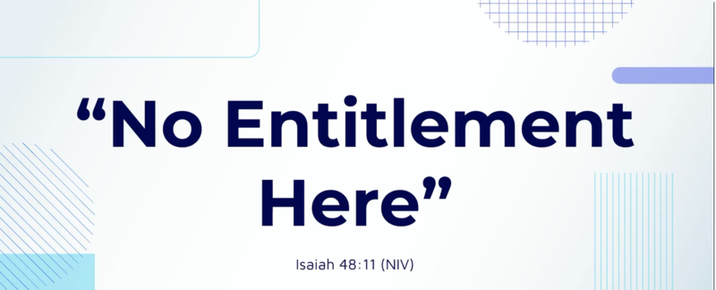 No Entitlement Here