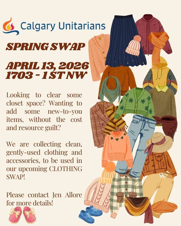 Calgary Unitarians Spring Swap 