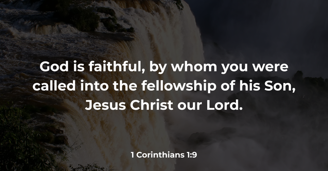 1 Corinthians 1:9 image