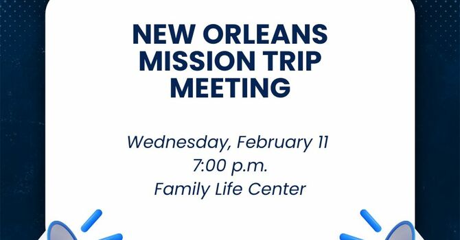 Mission Trip Meeting