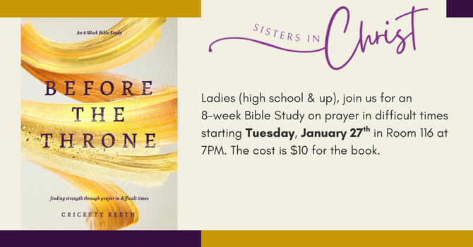Sisters in Christ Bible Study