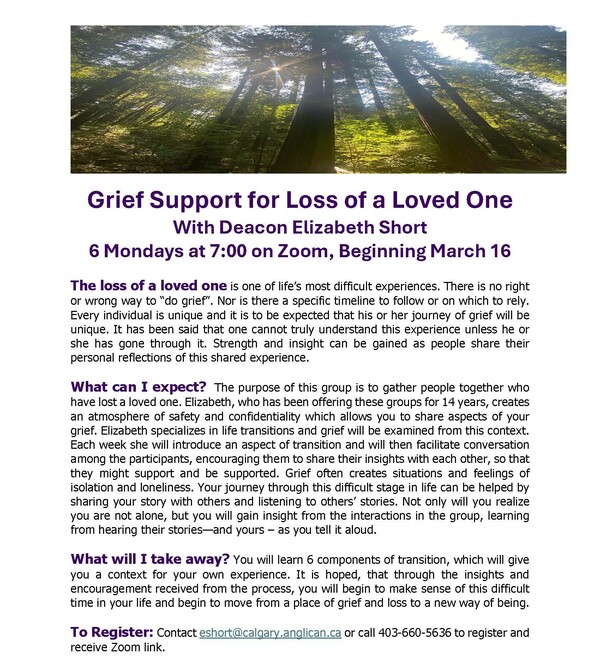 Grief Support for Loss of a Loved One