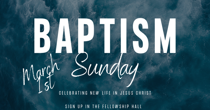 Baptism Sunday