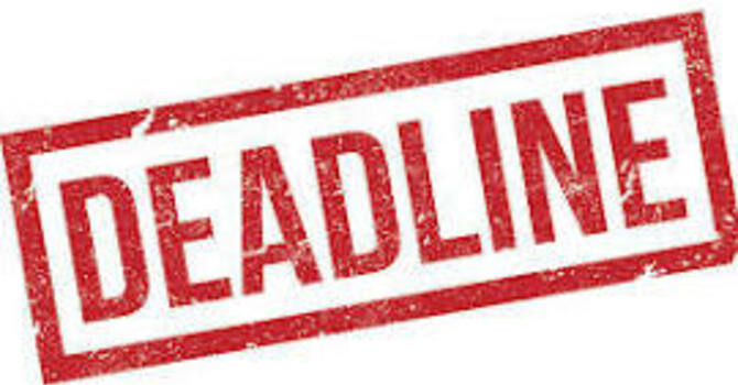 Senior Adult WWII sign-up Deadline