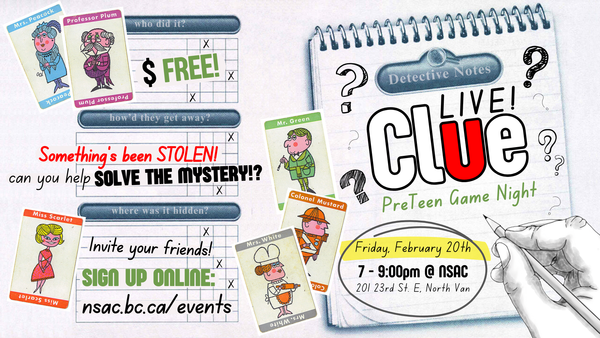 Preteen Live Clue Game Night