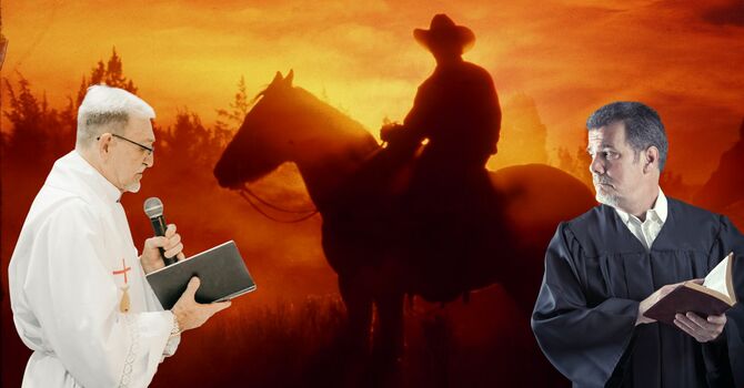 Minister (&/vs.) Preacher (&/vs.) Priest image