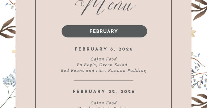 February 22nd - Feast and Fellowship