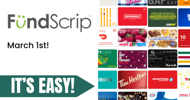 Next Fundscrip Order!